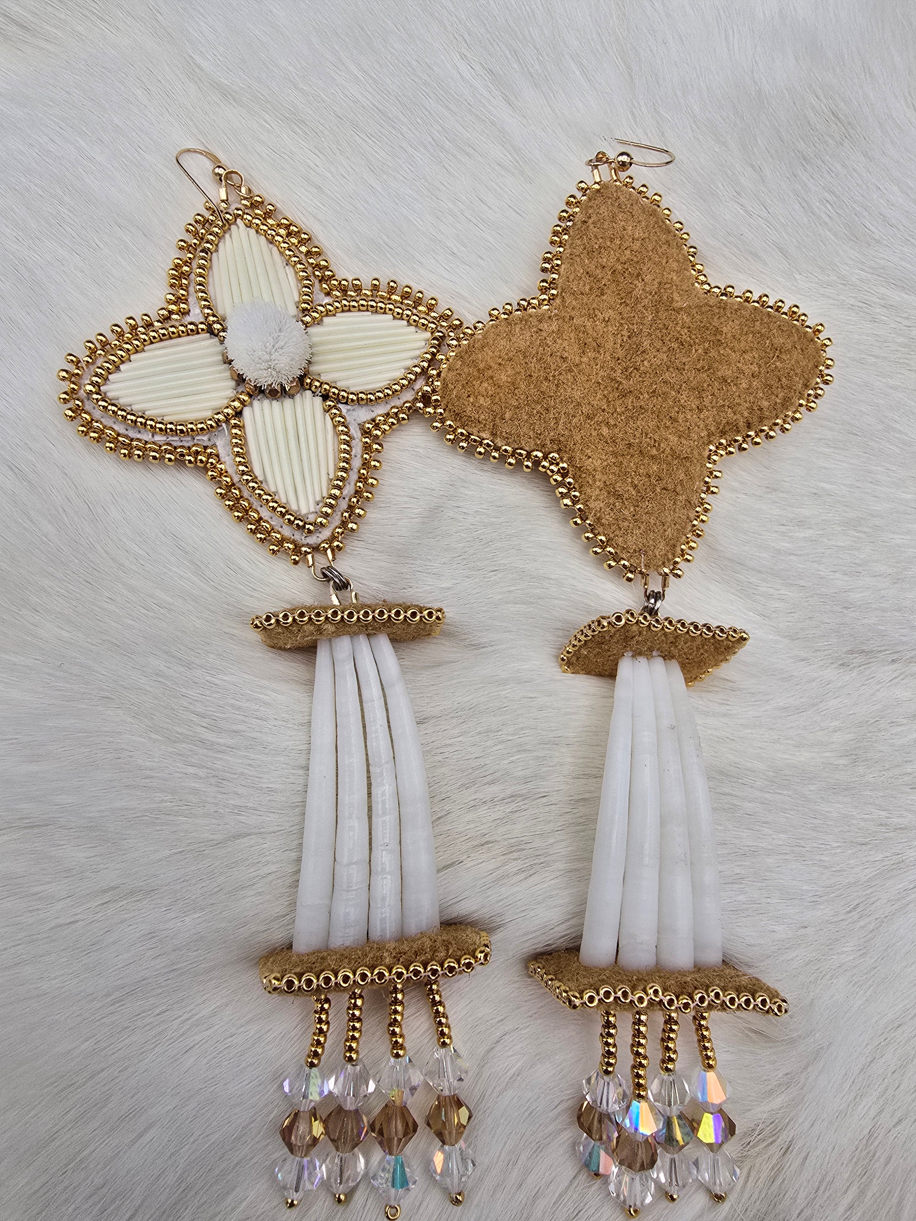 Gold and white flowers