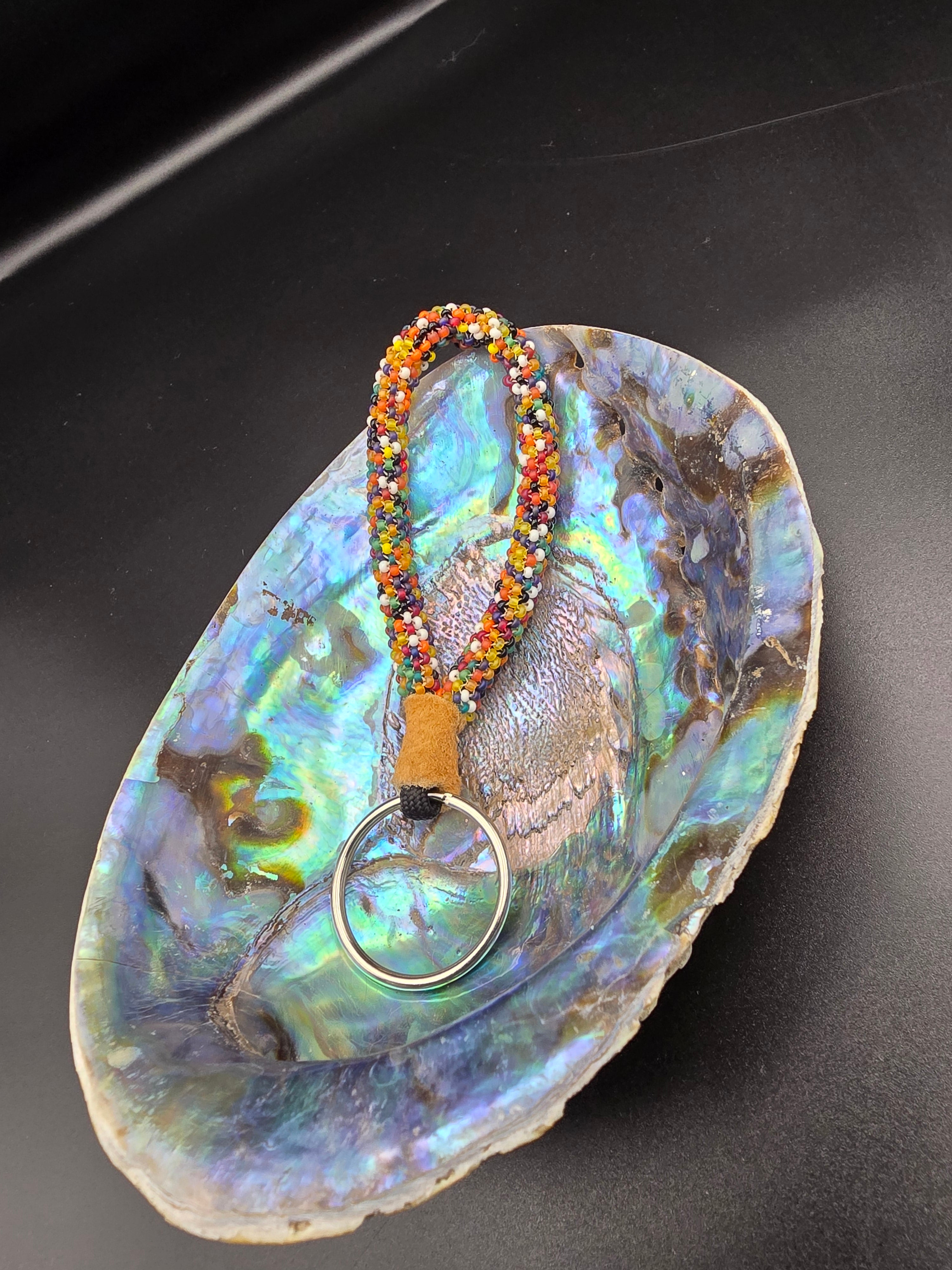 Bead soup keychain