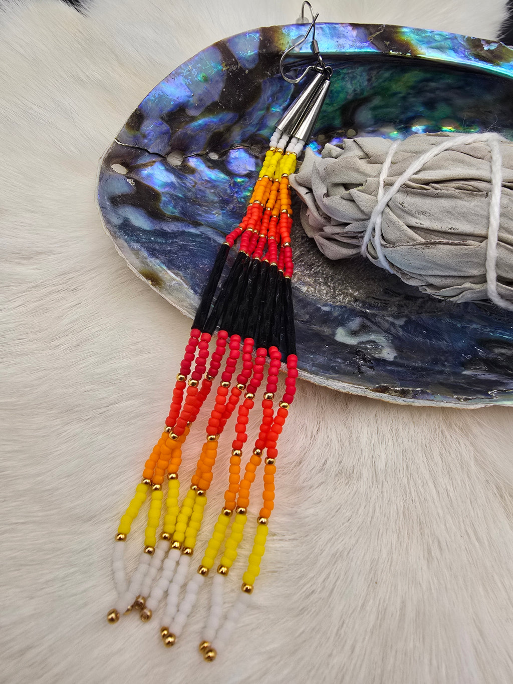 fire fringe earrings